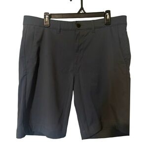 Jachs NY Men’s Blue Gray Flat Front Shorts Stretch Casual Size 34